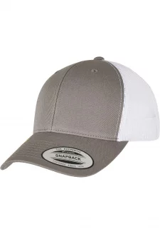 YP CLASSICS RECYCLED RETRO TRUCKER CAP 2-TONE grey/white