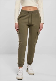 Ladies Cargo Sweat Pants olive