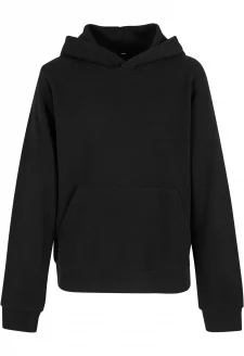 Girls Light Terry Oversized Hoodie black