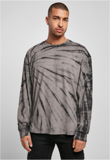 Boxy Tye Dye LS black/asphalt