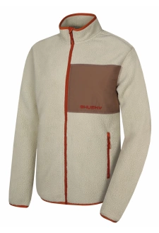 Pánská fleecová mikina Husky Addy Zip M beige