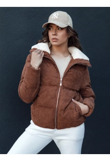Kurtka damska zimowa TRENDYGLAM brązowa Dstreet TY4360