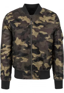 Camo Basic Bomber Jacket wood camo