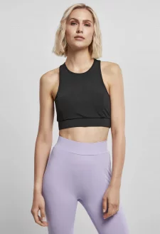 Ladies High Neck Tech Bra black