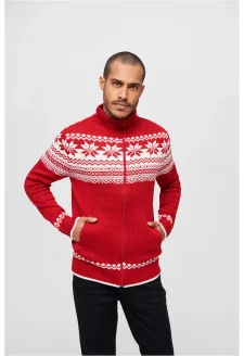 Cardigan Norweger red