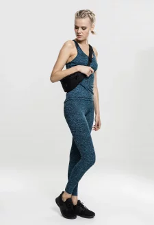 Ladies Active Melange Trainings Top turquoise/black/black
