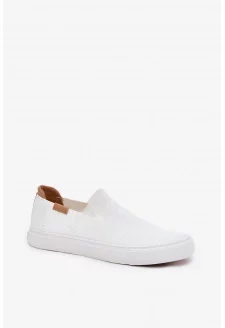 Trampki Damskie Slip-On Big Star RR274717 Białe