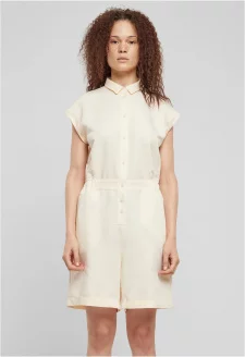 Ladies Viscose Twill Jumpsuit whitesand