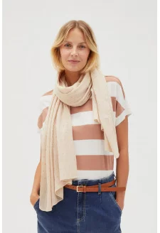 WOMEN'S SCARF L-SZ-4618 L.BEIGE