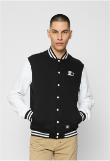 Starter College Fleece Jacket black/white