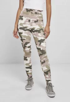 Ladies High Waist Camo Tech Leggings duskrose camo