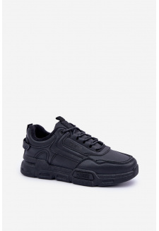 Ocieplane Męskie Sneakersy Big Star OO174584 HI-POLY SYSTEM Czarne