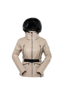 Dámská lyžařská bunda s membránou ptx snow ALPINE PRO DAMA white pepper