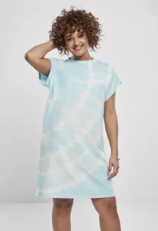 Ladies Tie Dye Dress aquablue