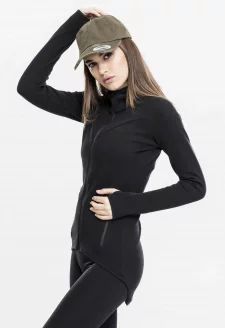 Ladies Athletic Interlock Zip Hoody black