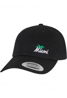 Miami Palm Tree Dad Cap black