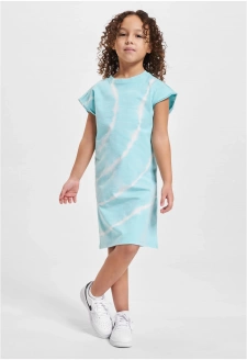 Girls Tie Dye Dress aquablue