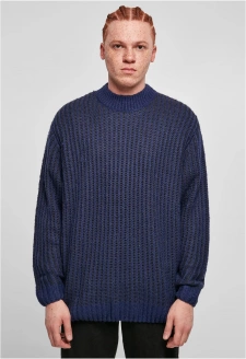 Oversized Two Tone Sweater darkblue/midnightnavy
