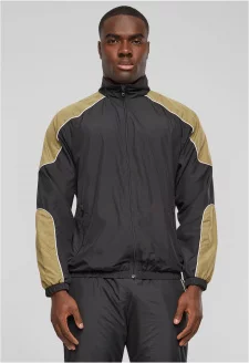 Piped Track Jacket black