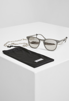 Sunglasses Arthur with Chain grey/silver