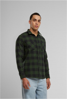 Checked Flanell Shirt blk/forest