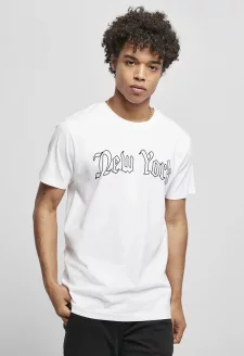 New York Wording Tee white