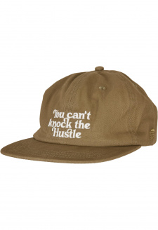 Knock the Hustle Strapback Cap olive/offwhite