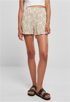 Ladies AOP Viscose Resort Shorts softseagrassflower