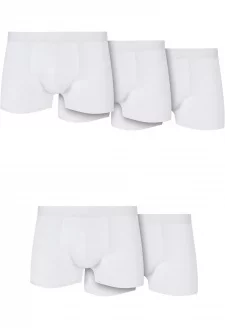 Solid Organic Cotton Boxer Shorts 5-Pack white+white+white+white+white