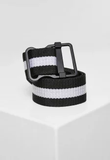 Easy Belt with Stripes black/white