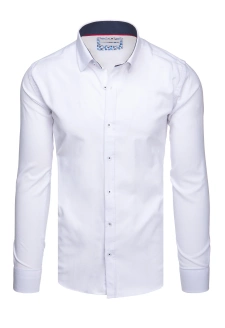 Koszula męska z długim rękawem biała Dstreet DX2618