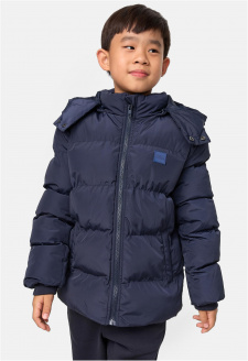 Boys Hooded Puffer Jacket navy