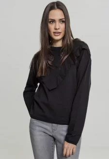 Ladies Terry Volant Crew black