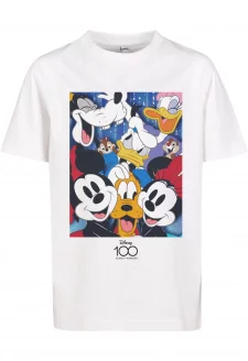 Kids Disney 100 Mickey & Friends Tee white