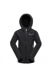 Dětská softshellová bunda ALPINE PRO OMANO 2 black