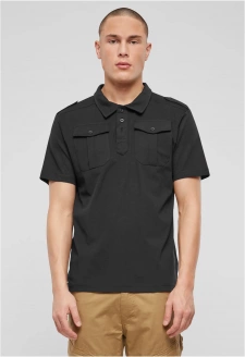 Jersey Poloshirt Jon halfsleeve black