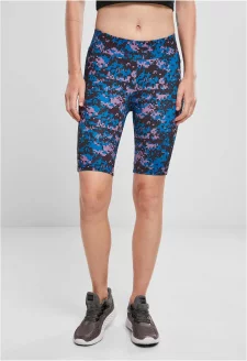 Ladies High Waist Camo Tech Cycle Shorts digital duskviolet camo