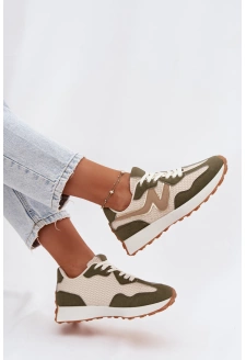 Buty Sportowe Damskie Na Platformie Zielone Janelora