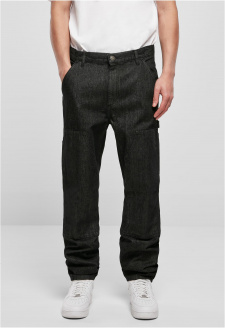 Double Knee Jeans realblack washed